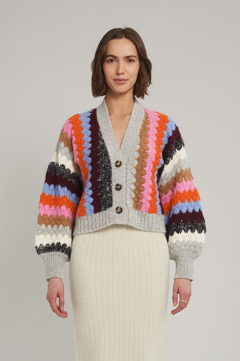 Eleven Six Charlie Cardi, Color: Multi Color, Size: XS/