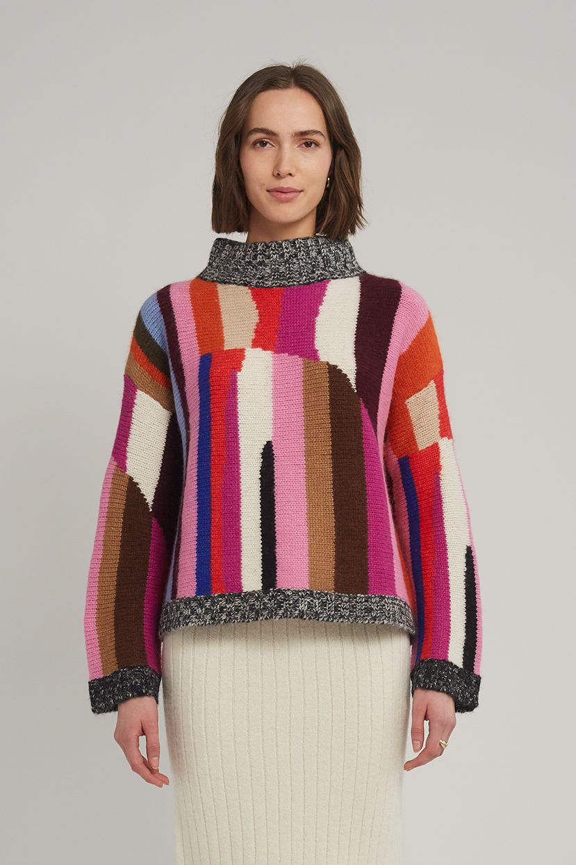 Eleven Six Laura Sweater, Color: Multi Color, Size: XS/S