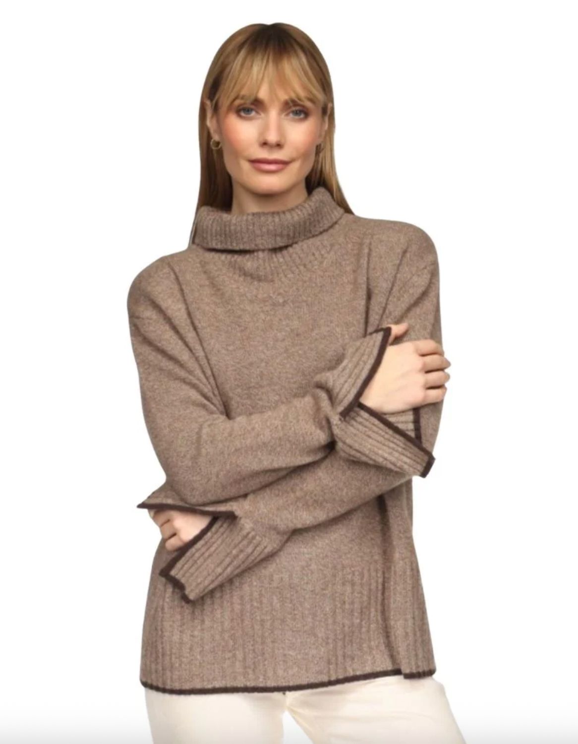 Brodie Split Cuff High Neck