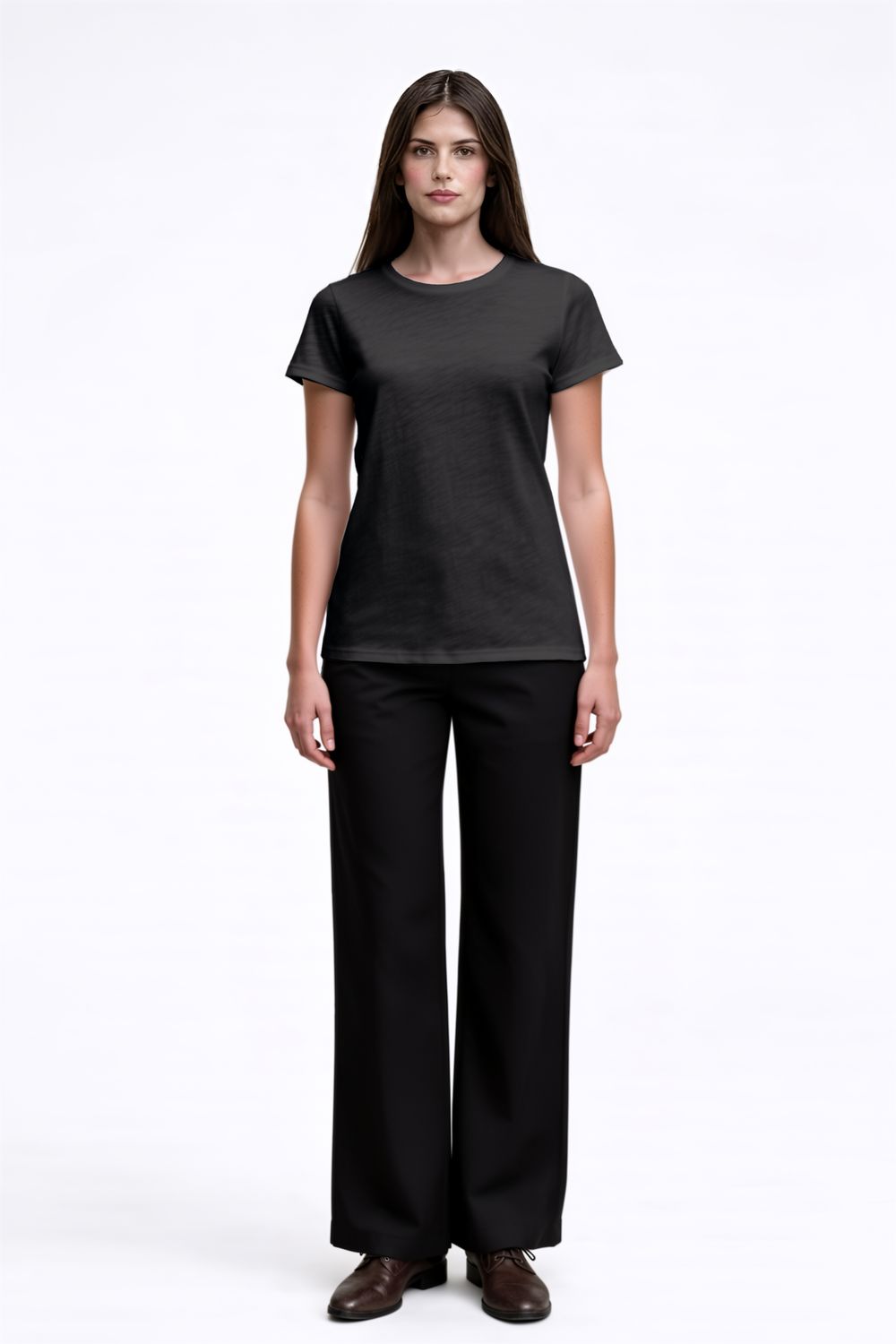 ATM Slub Jersey SS Destroyed Crew, Color: Black, Size: XS