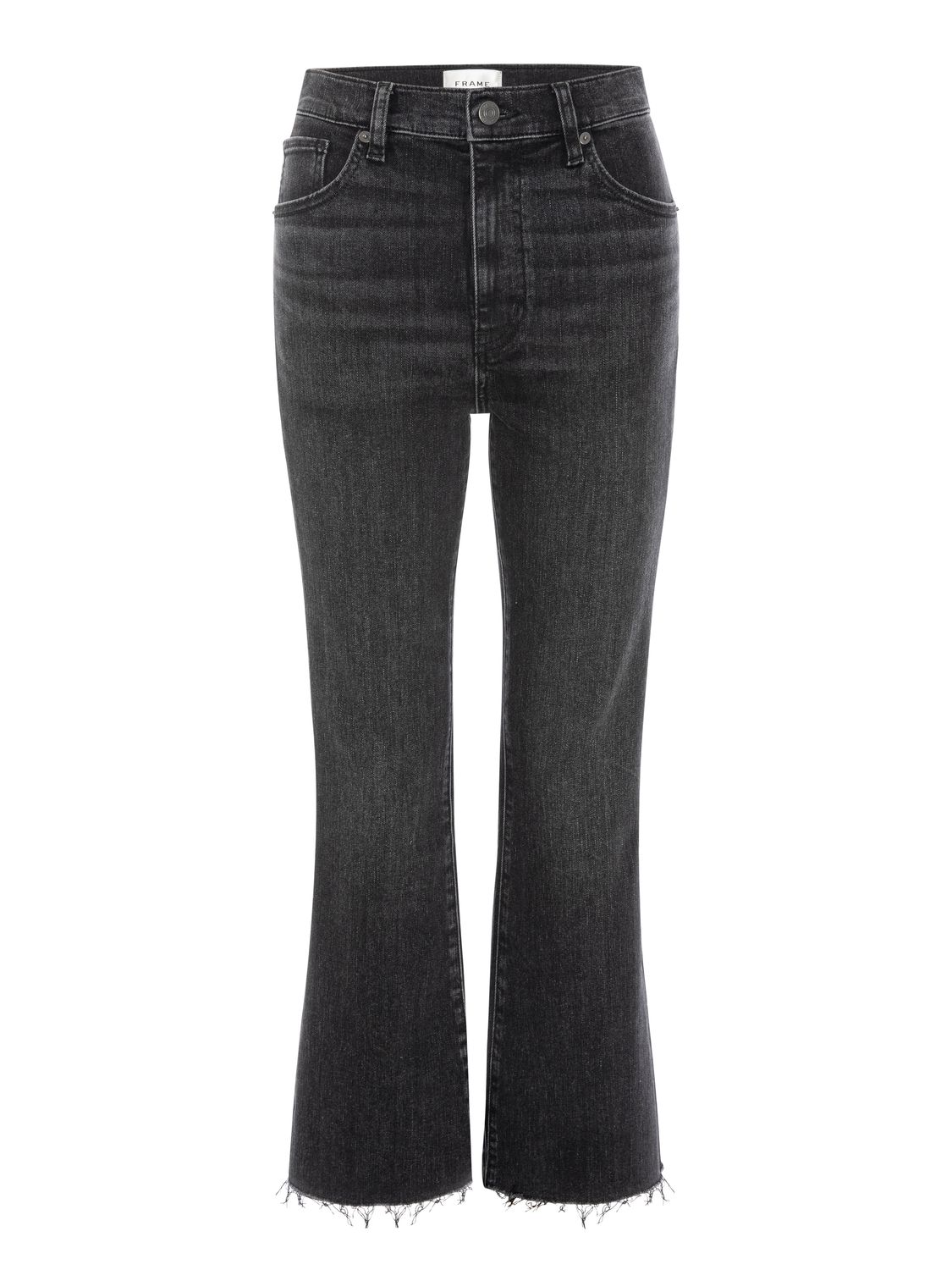 Frame Reboot Crop Jean, Color: Etch Raw Fray, Size: 25