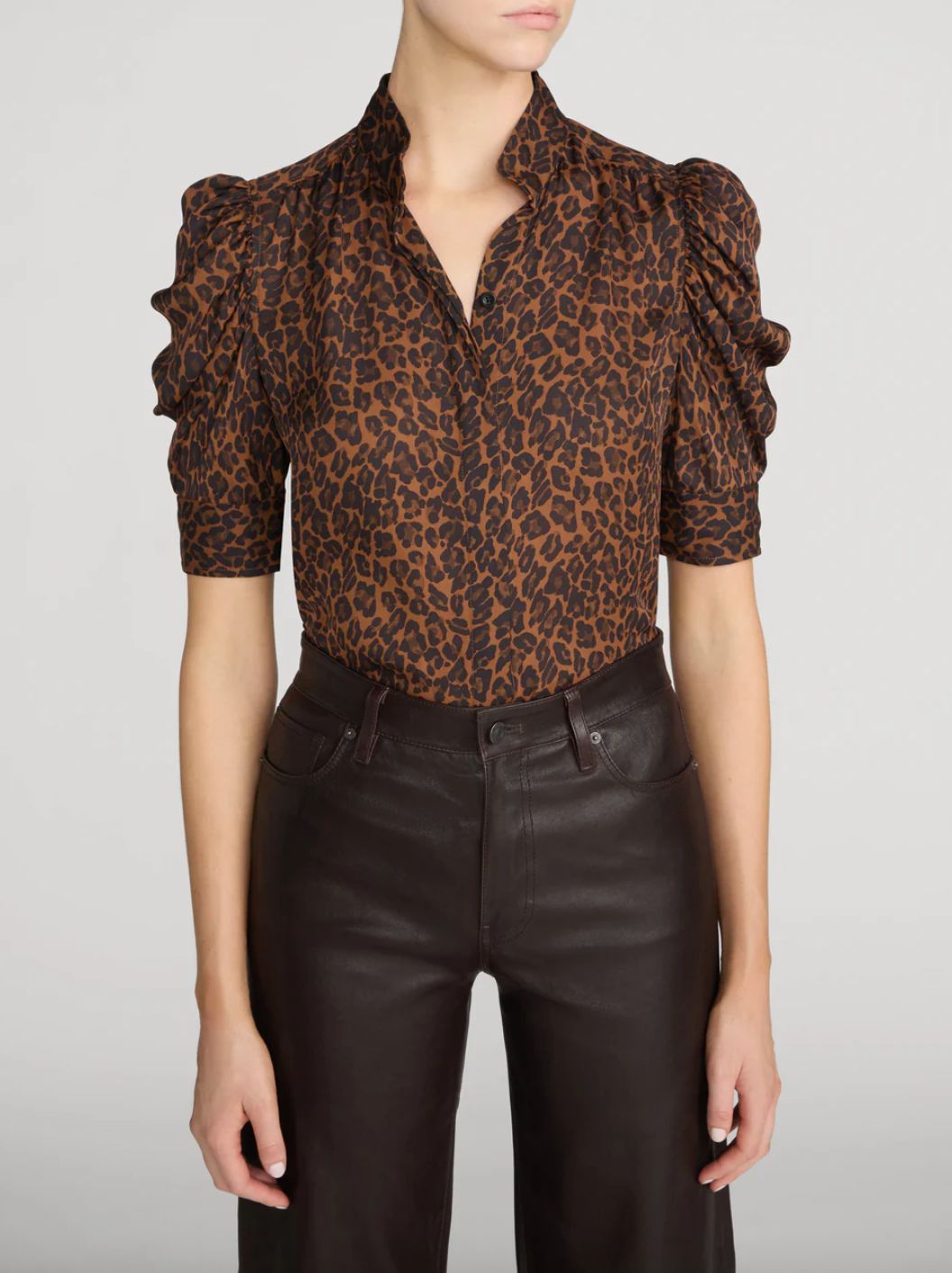 Frame Gillian Blouse in Leopard