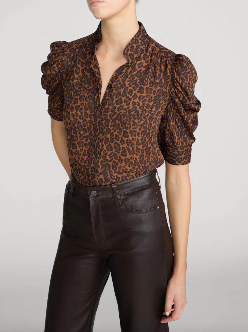 Frame Gillian Blouse in Leopard