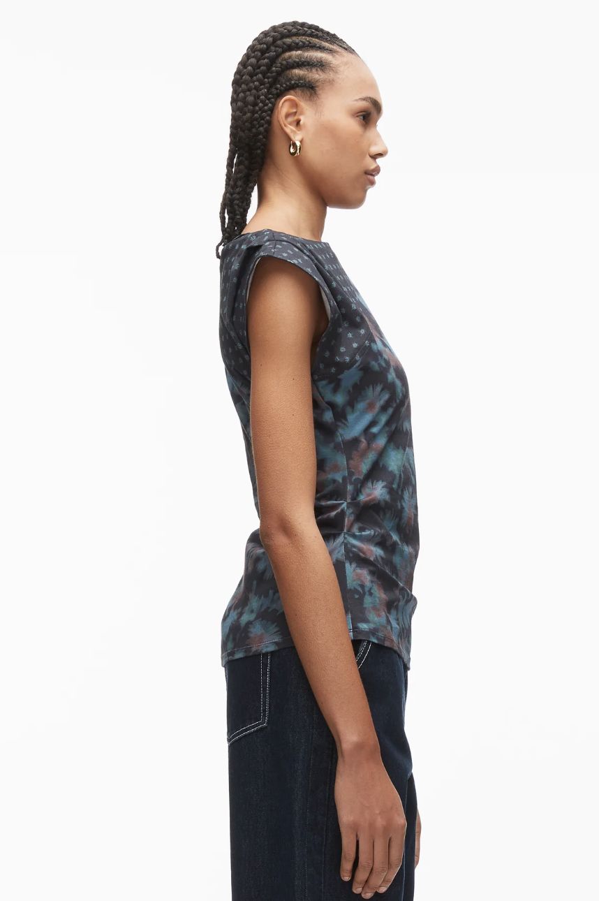 Phillip Lim Desert Floral Patchwork Draped Top