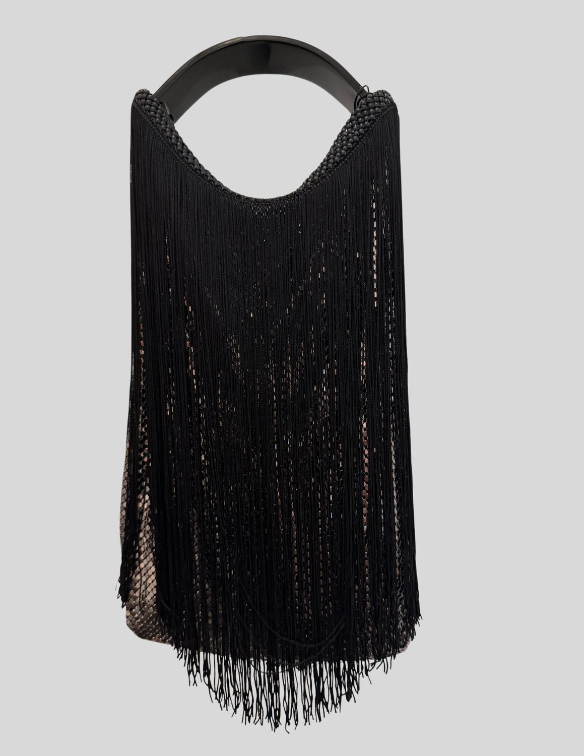 Laura B Freida Handbag in Black/Shiny Silver