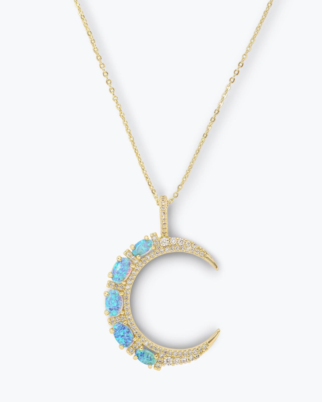 Melinda Maria She's an Icon Blue Moon Necklace