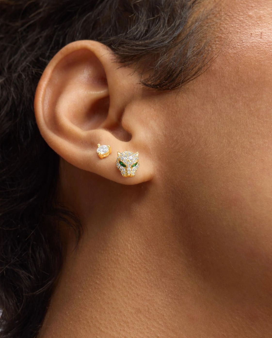 Melinda Maria Jaquar Pave Studs