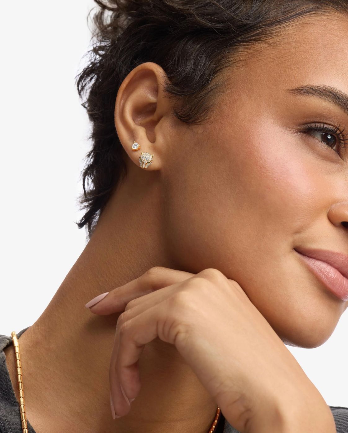 Melinda Maria Jaquar Pave Studs