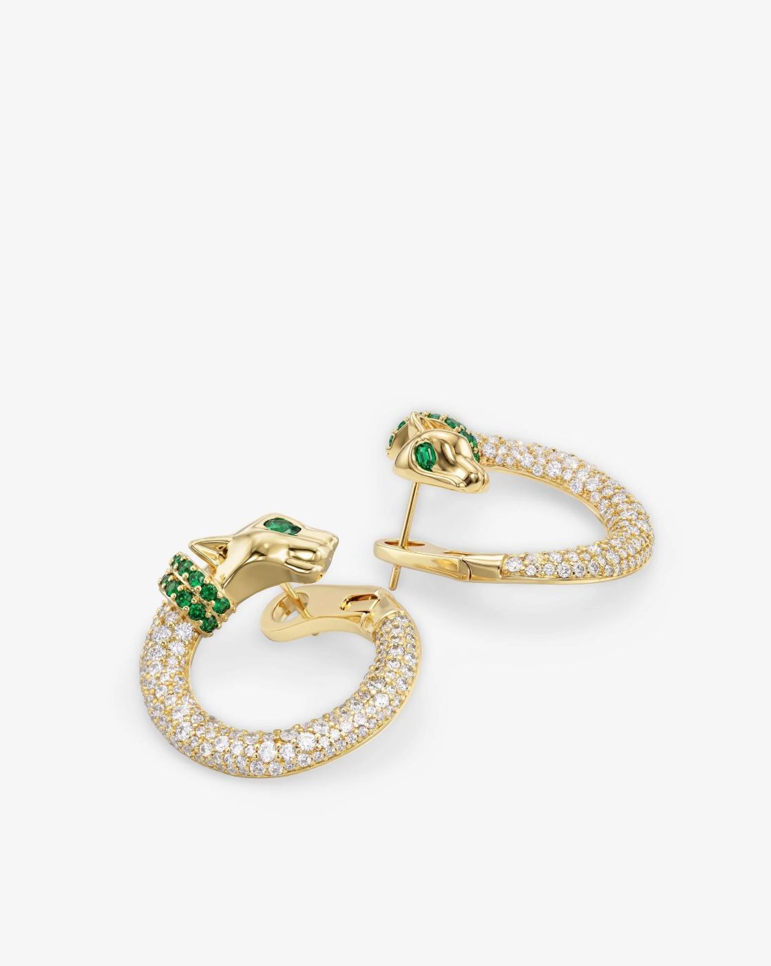 Melinda Maria Jaquar Pave Illusion Hoops in Gold