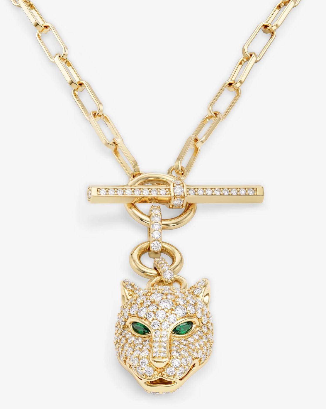 Melinda Maria Jaguar Samantha Chain Necklace in Gold
