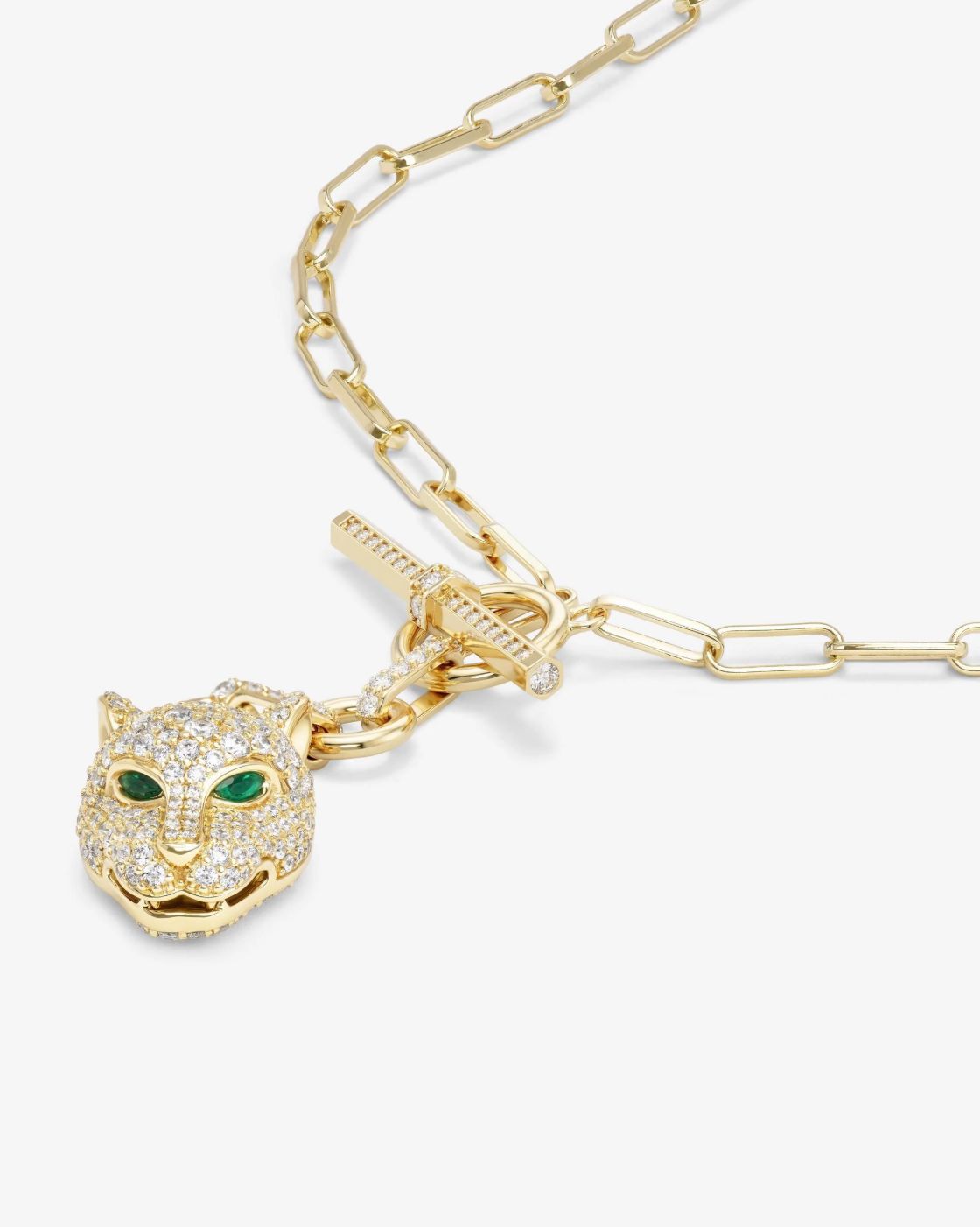 Melinda Maria Jaguar Samantha Chain Necklace in Gold