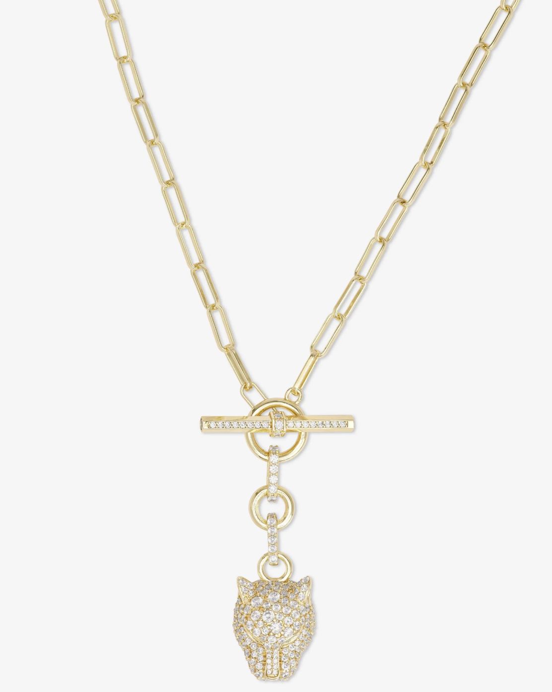 Melinda Maria Jaguar Samantha Chain Necklace in Gold