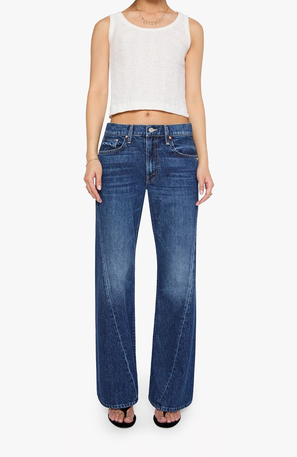 Mother Lil Bookie Twist Sneak Jean in Did You Bring Me Anything
