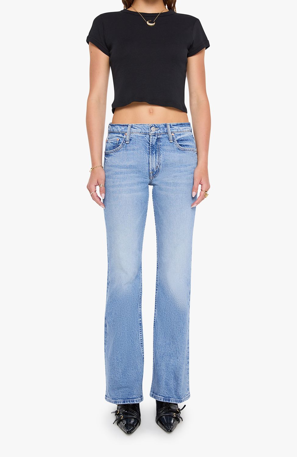 Mother The Jinx Sneak Jean in Sow Surreal, Color: Sow Surreal, Size: 25