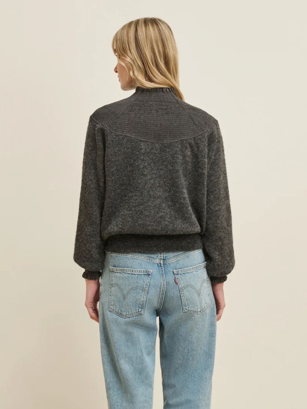 Nation Babette Sweater  Charcoal
