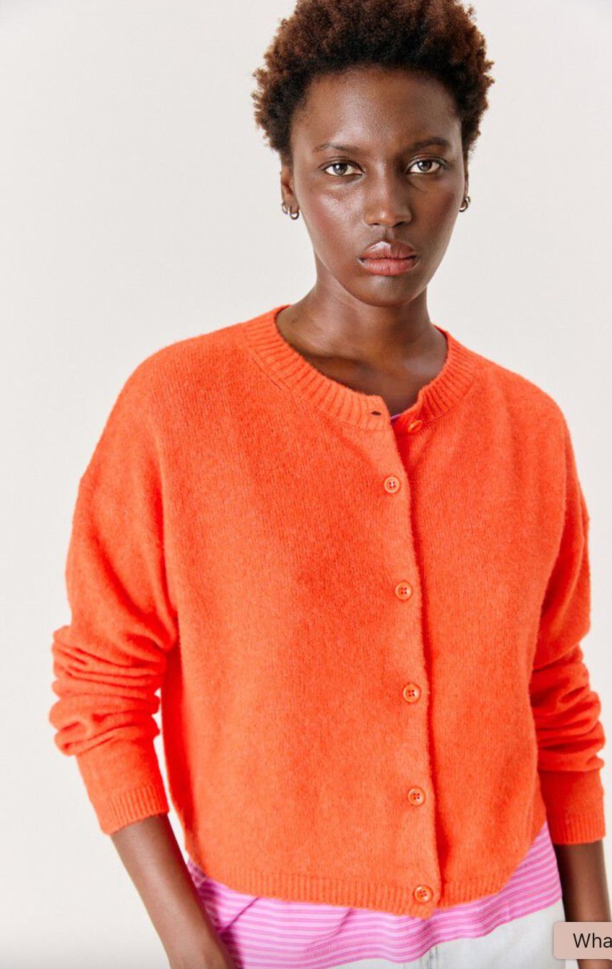 American Vintage Ouity Cardigan in Gaspacho