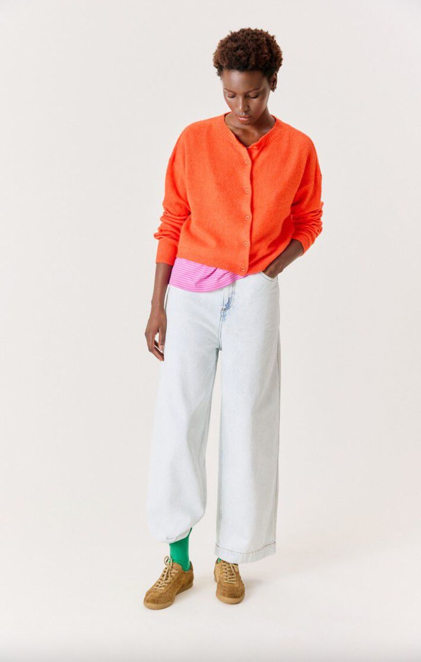 American Vintage Ouity Cardigan in Gaspacho