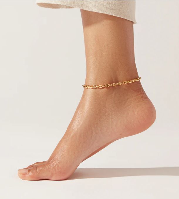 Jenny Bird Dhani Anklet in 9" Gold