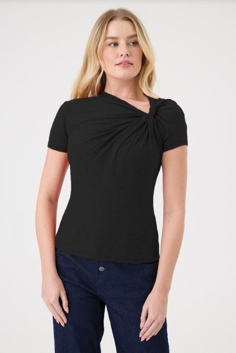 Goldie Twist Front Tee