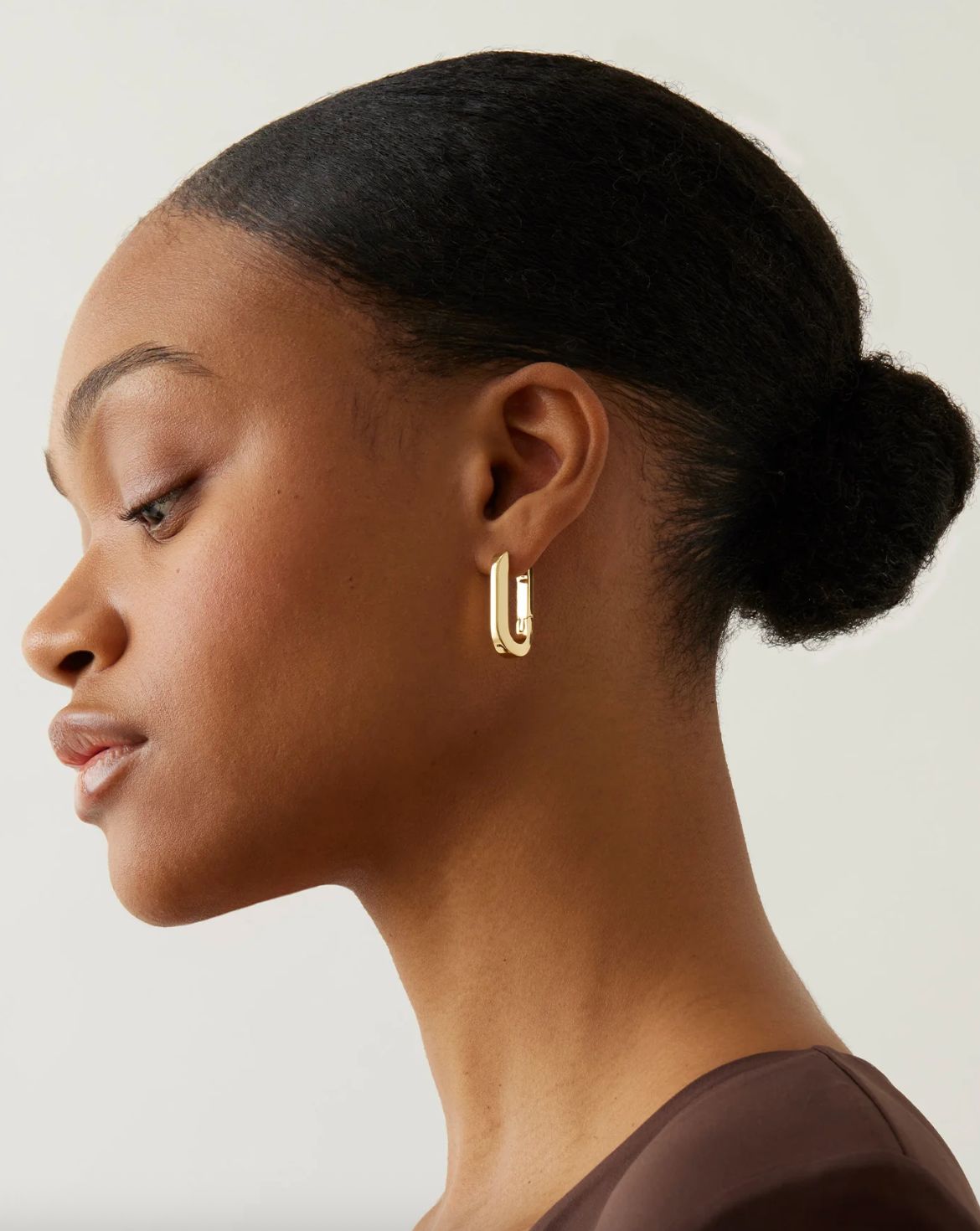 Jenny Bird U-Link Earrings in Gold