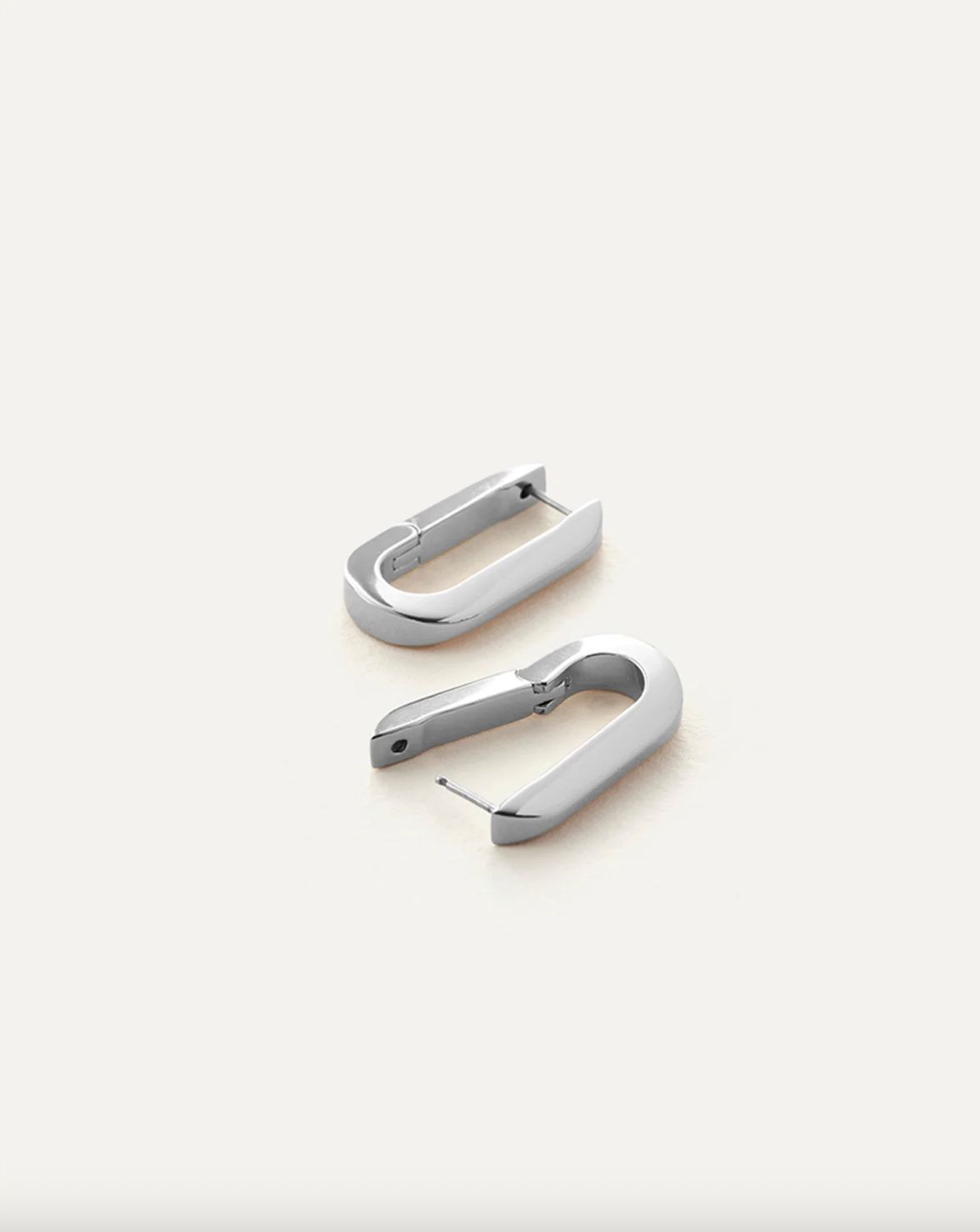 Jenny Bird U-Link Earrings in Silver