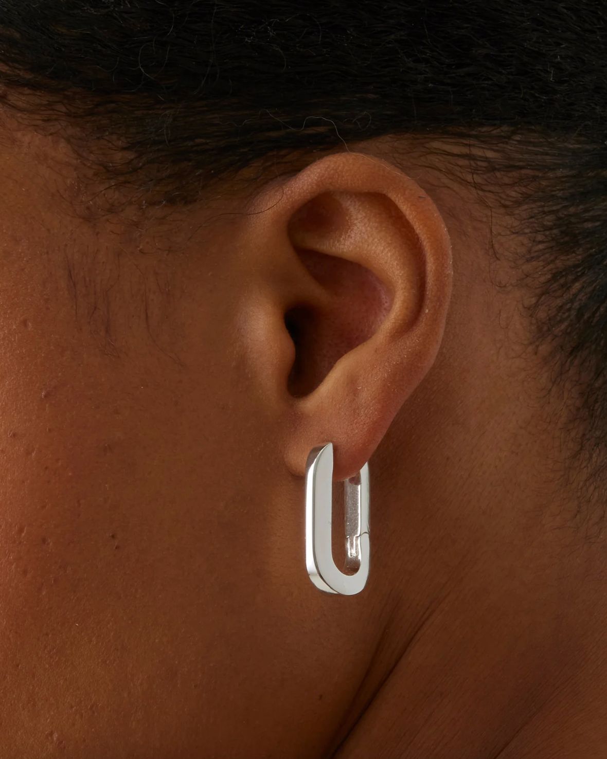 Jenny Bird U-Link Earrings in Silver