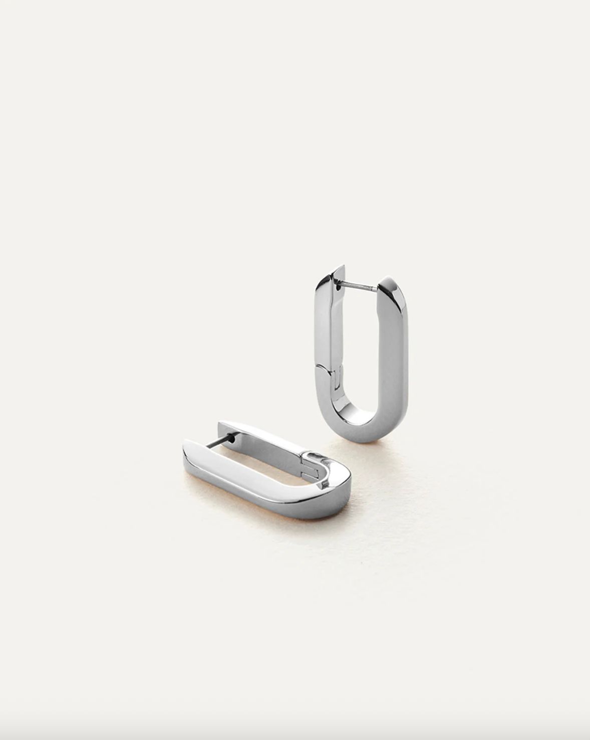 Jenny Bird U-Link Earrings in Silver
