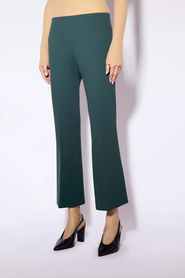 Liviana Conti Pull-On Crop Flare in Eden, Color: Eden, Size: 38
