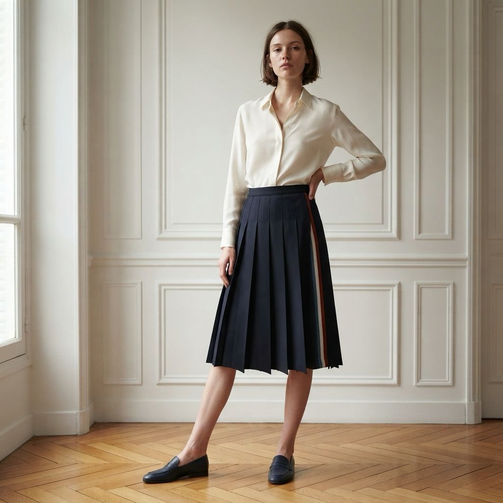 Beatrice Knife Pleat Skirt