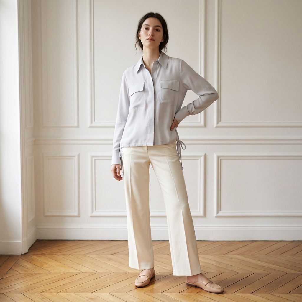 Beatrice 2 Pocket Tie Blouse