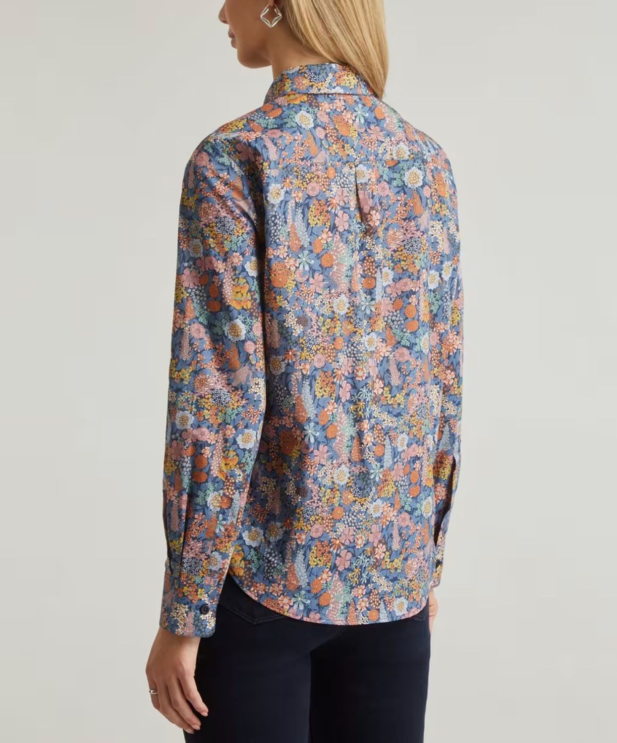 Liberty of London Ciara Fitted Shirt in Light Blue