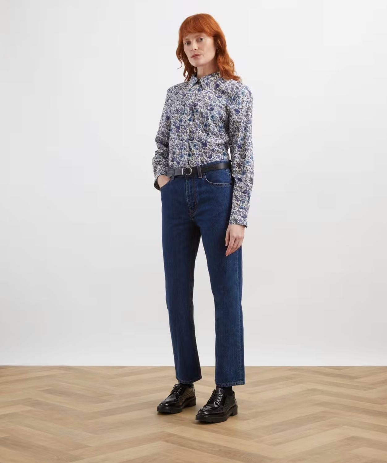 Liberty of London Rachel Fitted Shirt in Blue