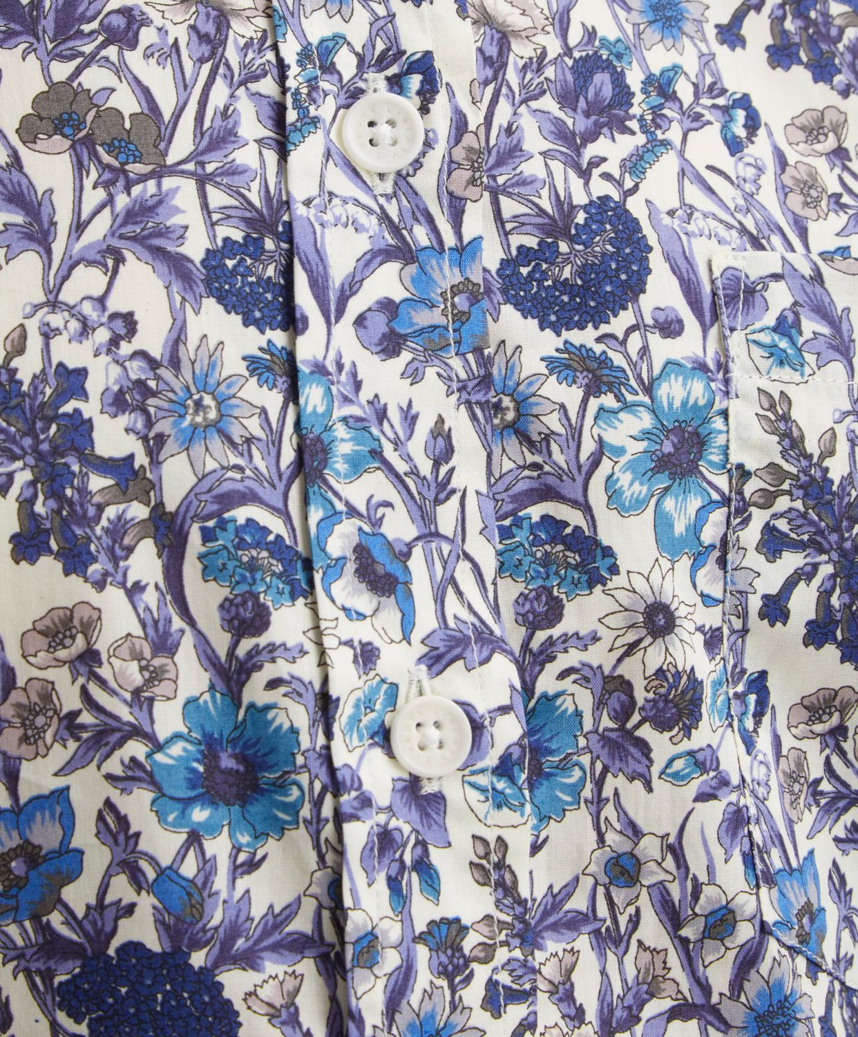 Liberty of London Rachel Fitted Shirt in Blue