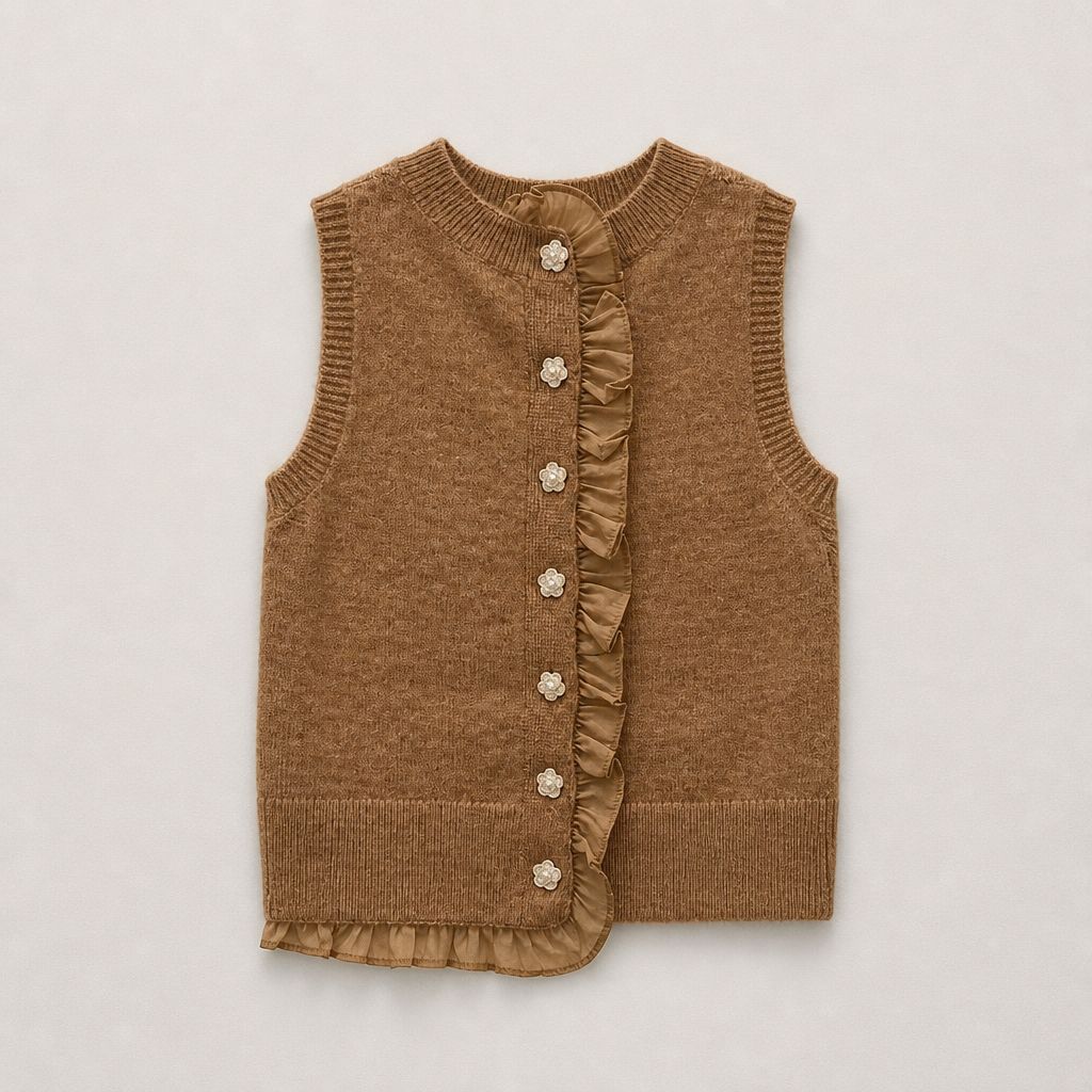 ASTR Camel Sleeveless Sweater