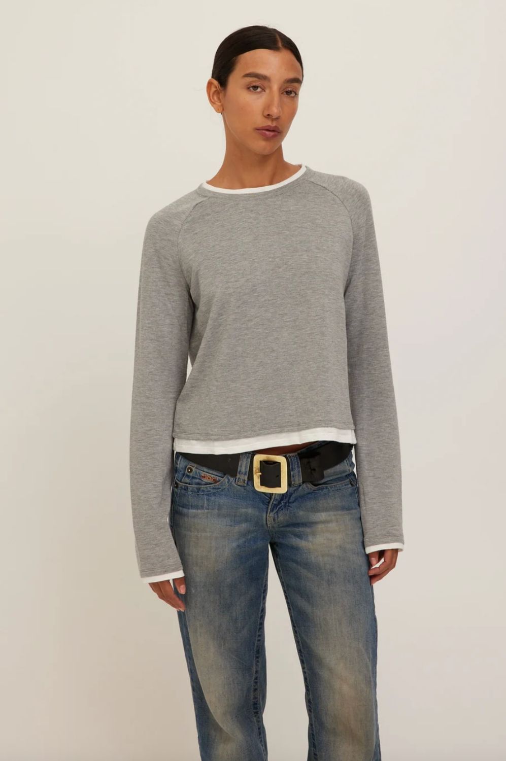 Project Social T West Coast Long Sleeve Tee in Heather Grey