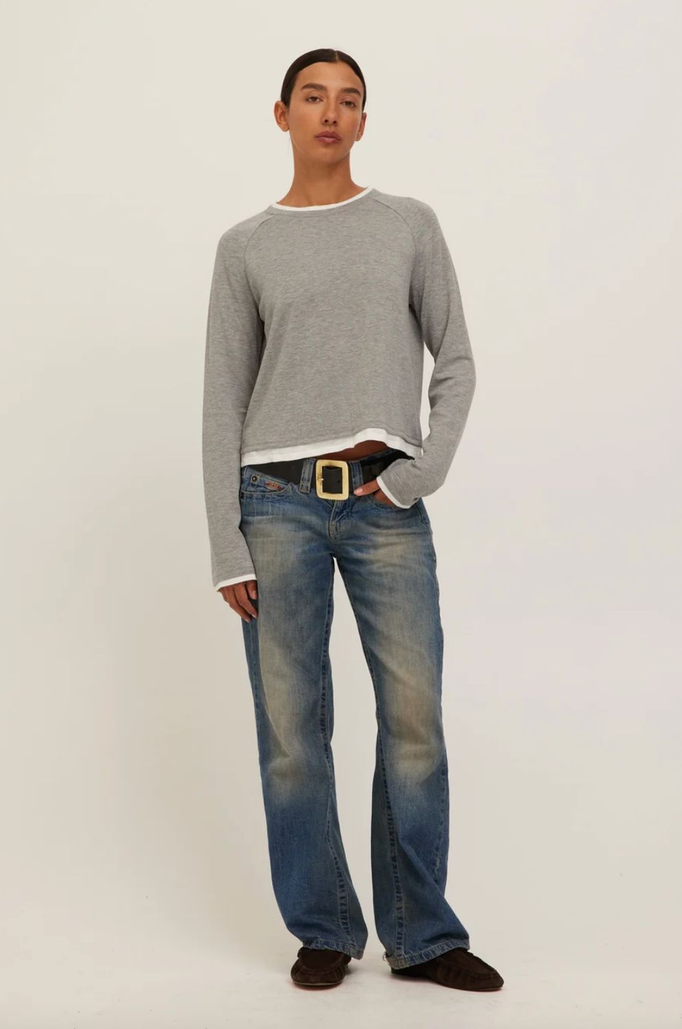 Project Social T West Coast Long Sleeve Tee in Heather Grey