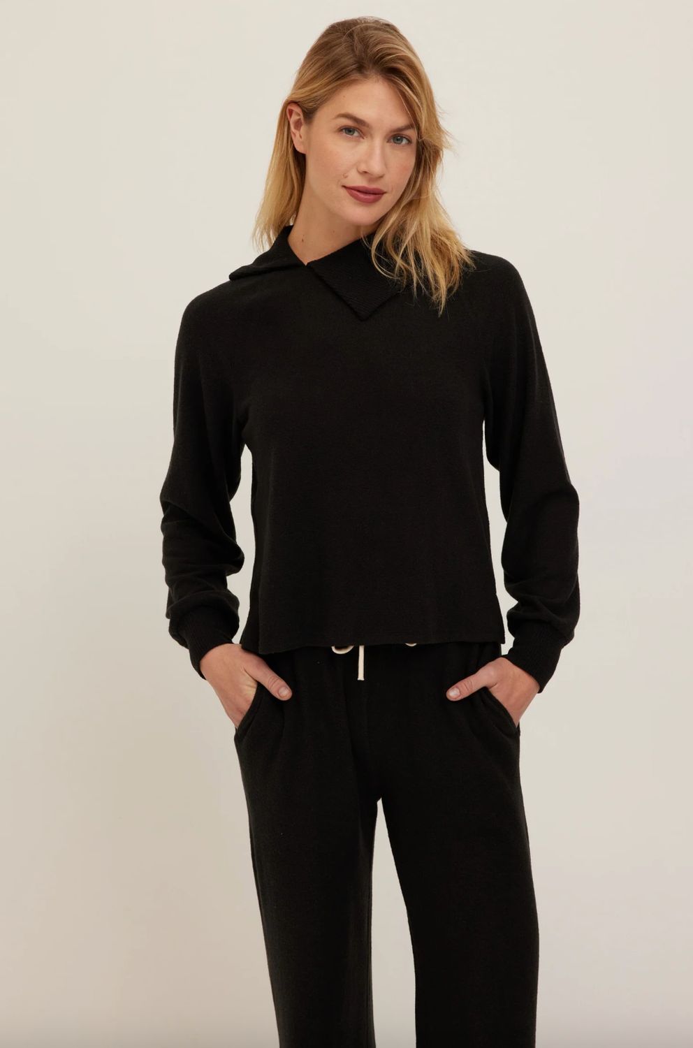 Project Social T Slow Morning Pullover in Black