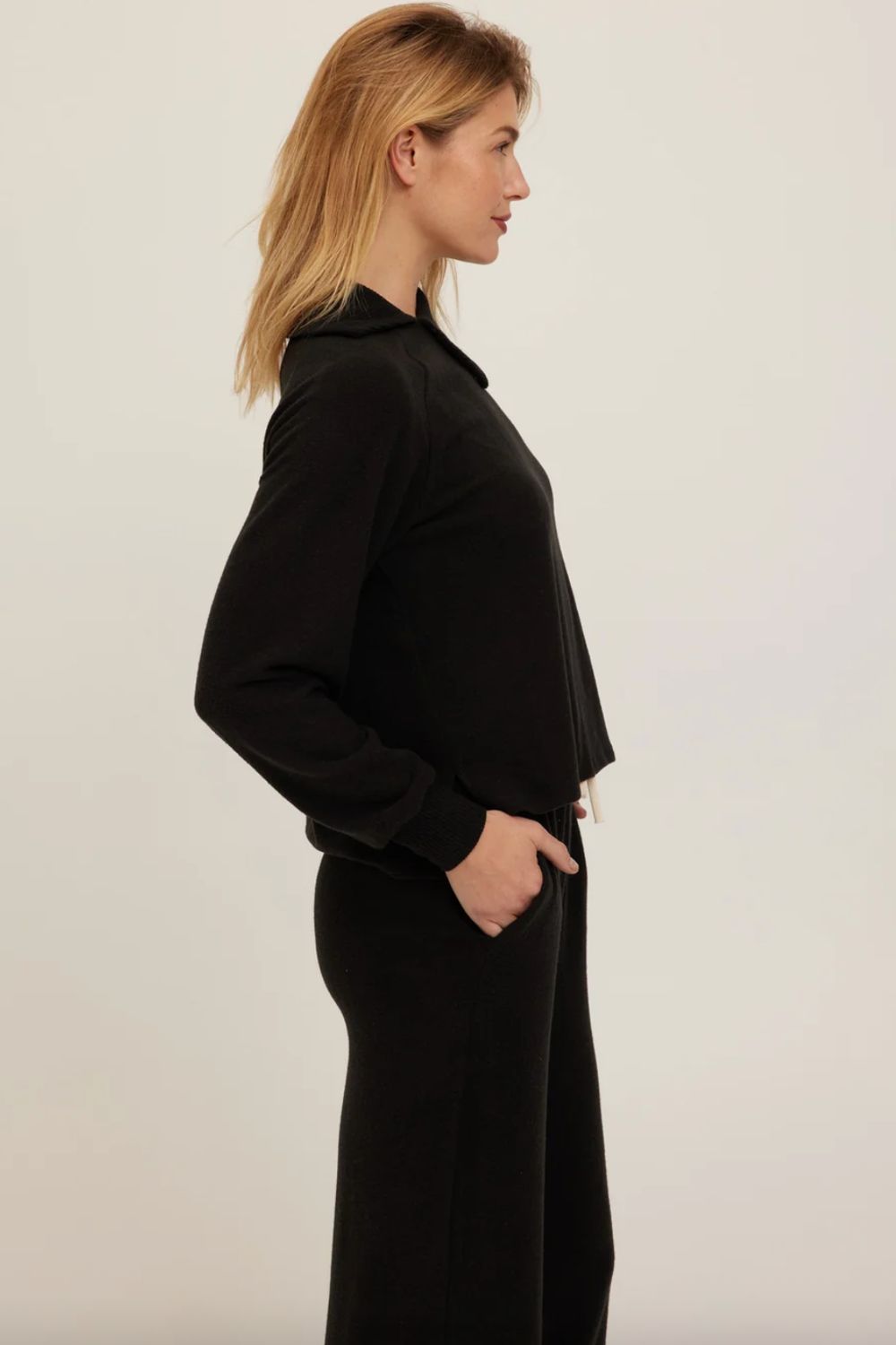Project Social T Slow Morning Pullover in Black