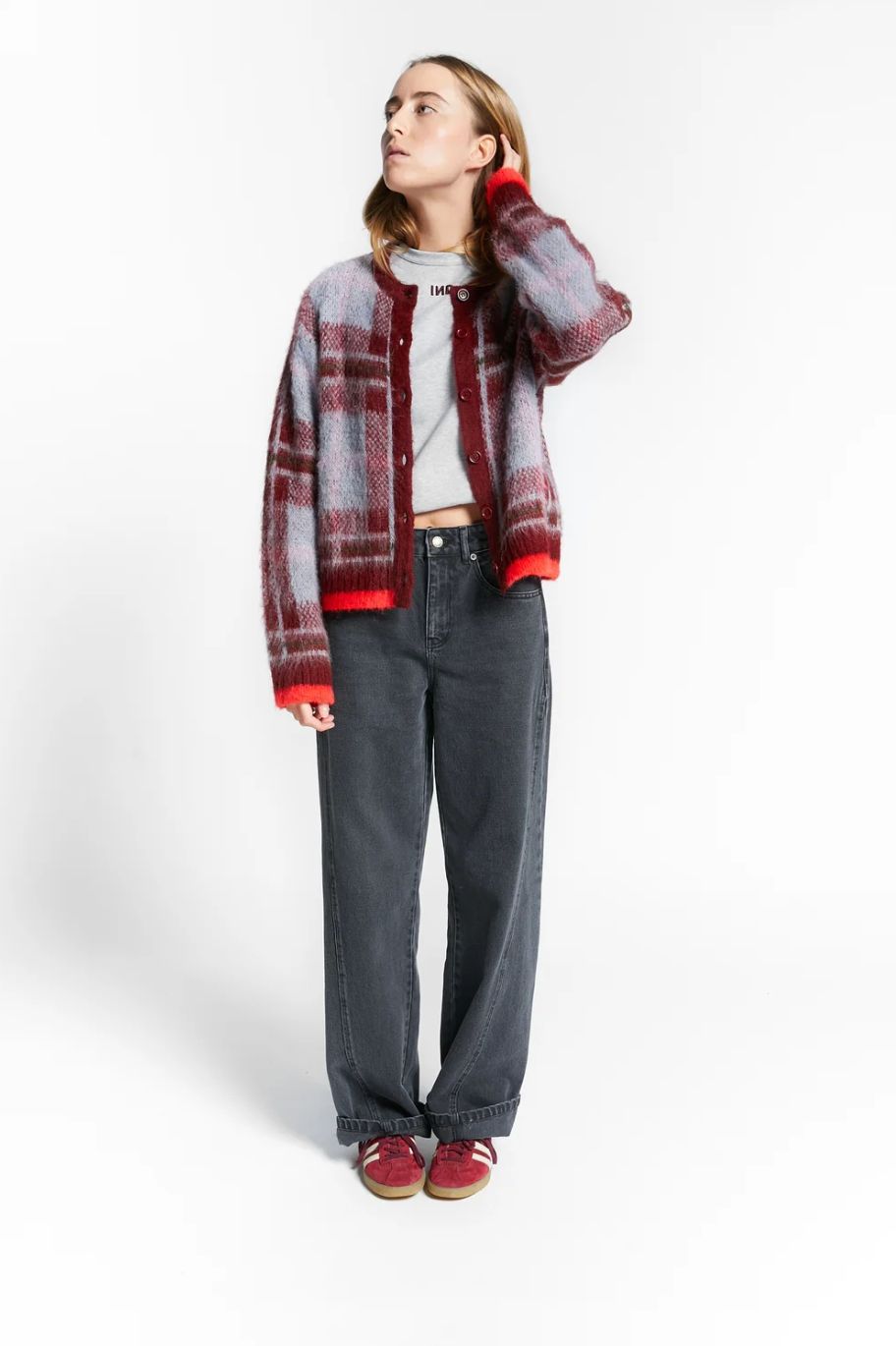 Indee Winnie Sweater in Merlot Red