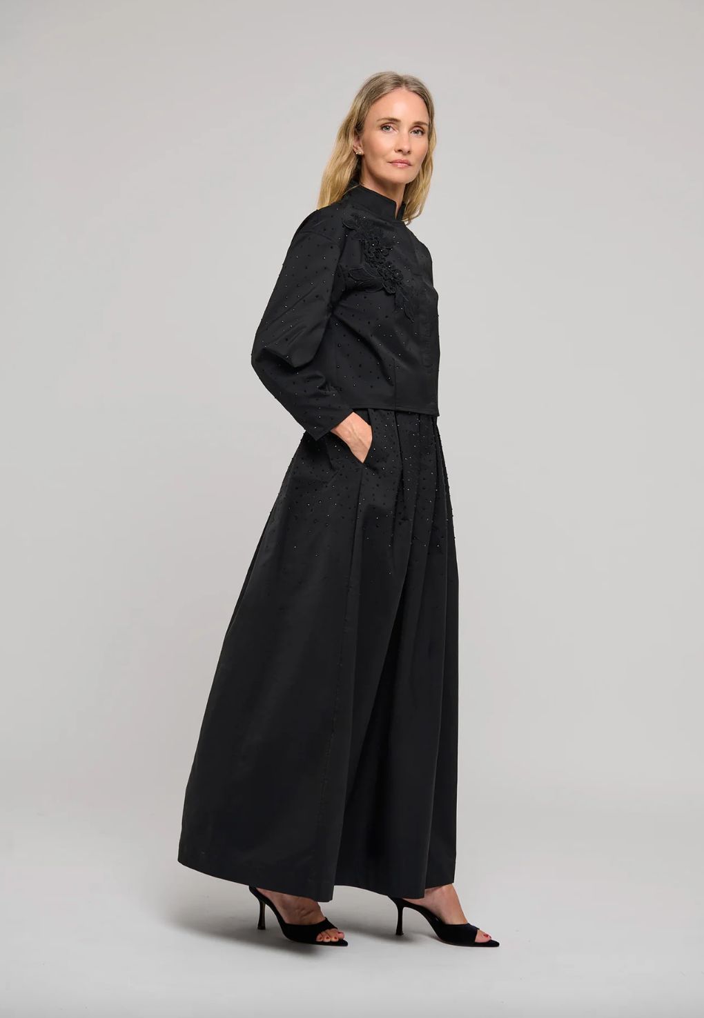 Dea Kudibal Safa Jacket in Black Taffeta