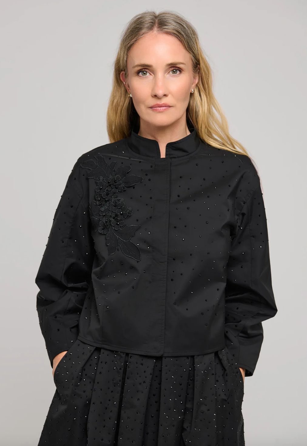 Dea Kudibal Safa Jacket in Black Taffeta