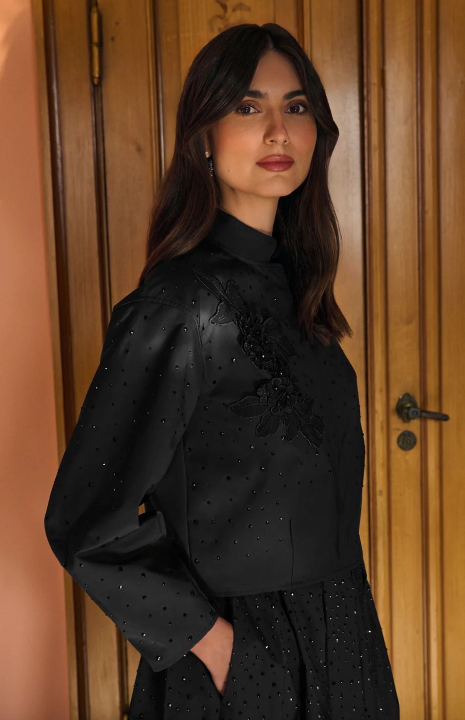 Dea Kudibal Safa Jacket in Black Taffeta