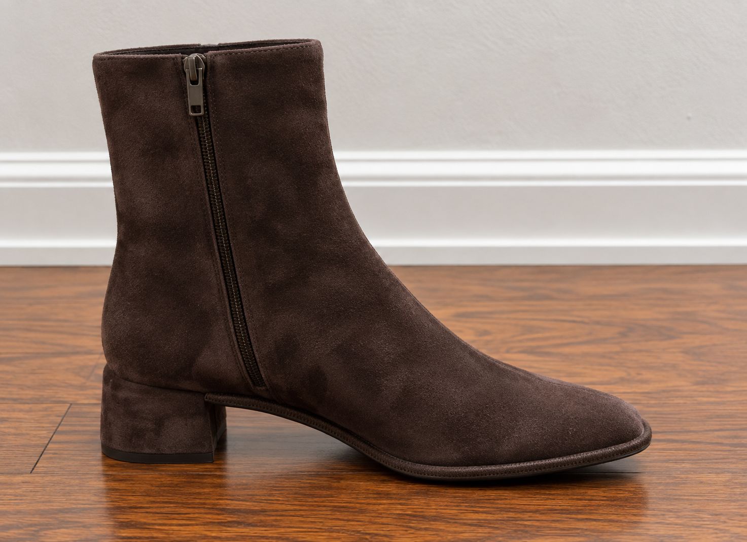 Sam Reychler Odille Brown Suede Bootie