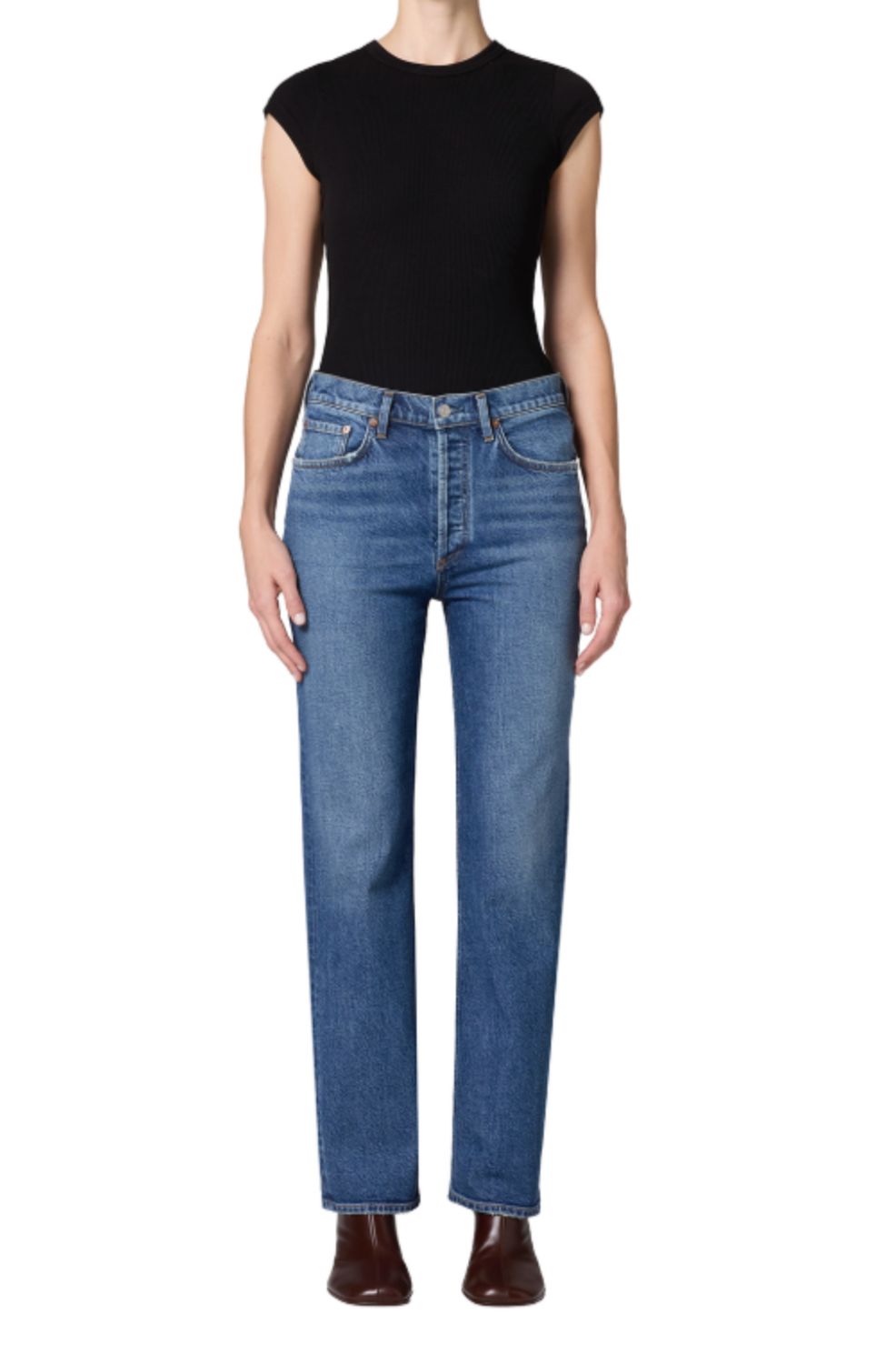 AGolde Lana in Waive, Color: Waive, Size: 25
