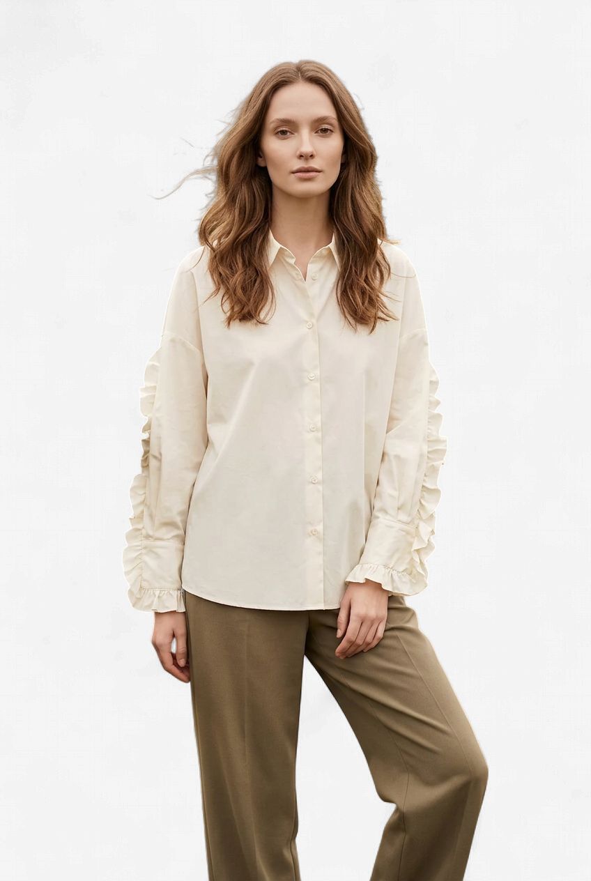 Susanne Bommer Ruffle Blouse
