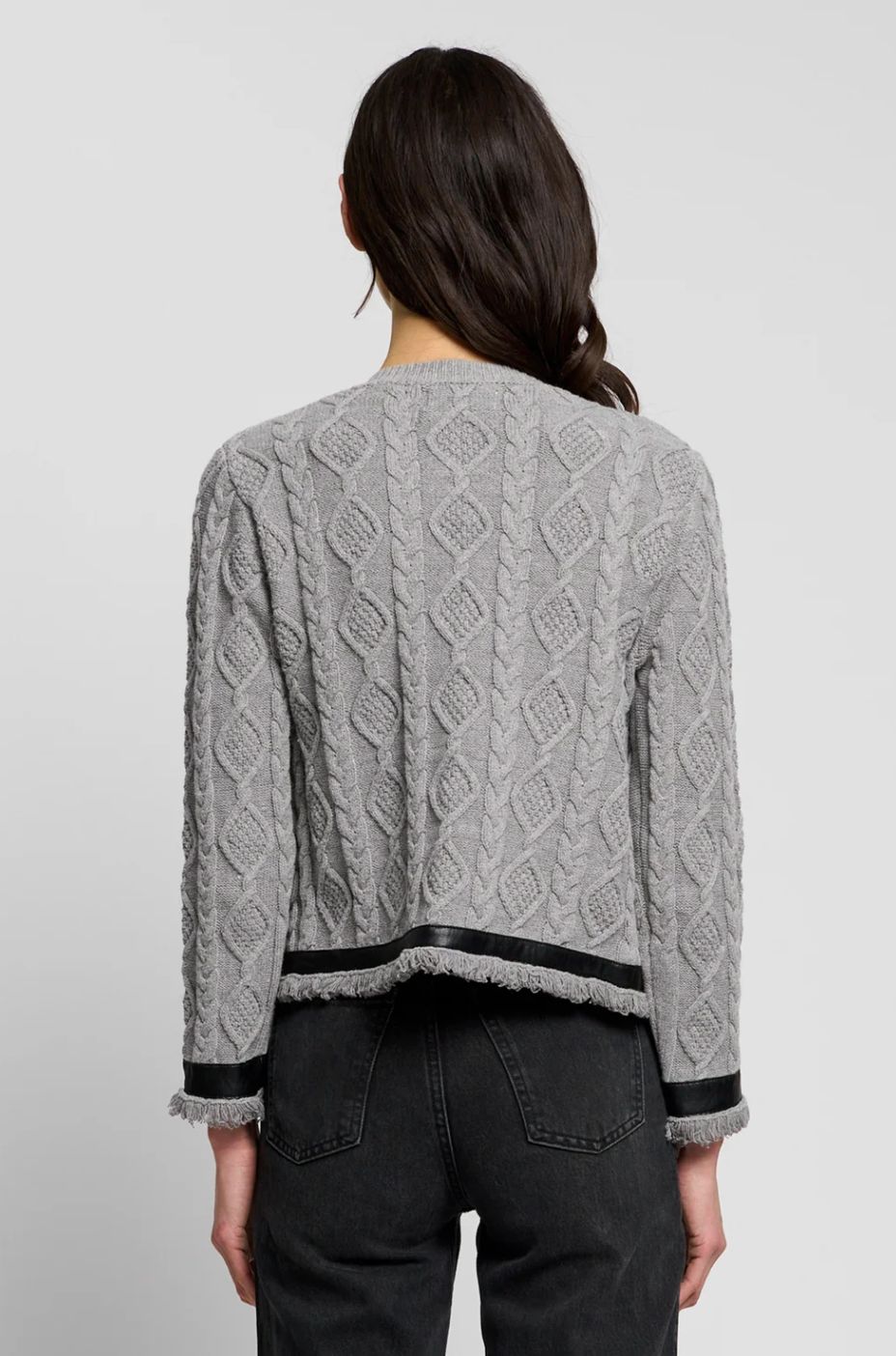 Central Park West Kara Cable Turnlock Cardigan