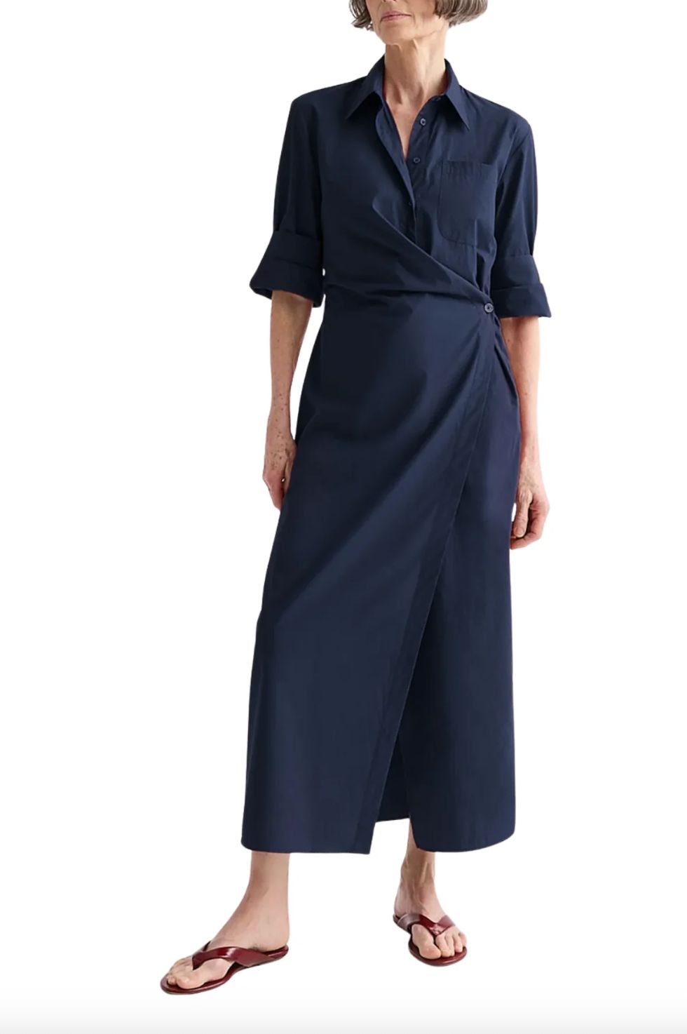 TWP New Earl Dress in Navy, Color: Midnight, Size: XS
