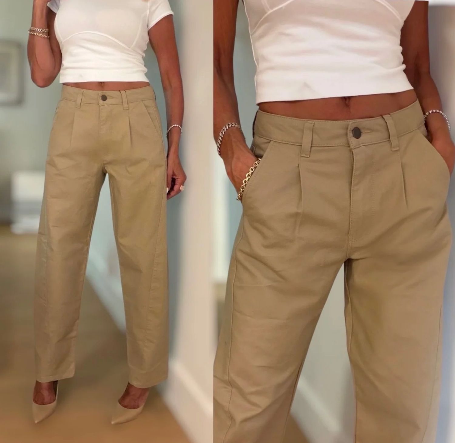 Bevy Flog Tifani Pant in Golden Camel