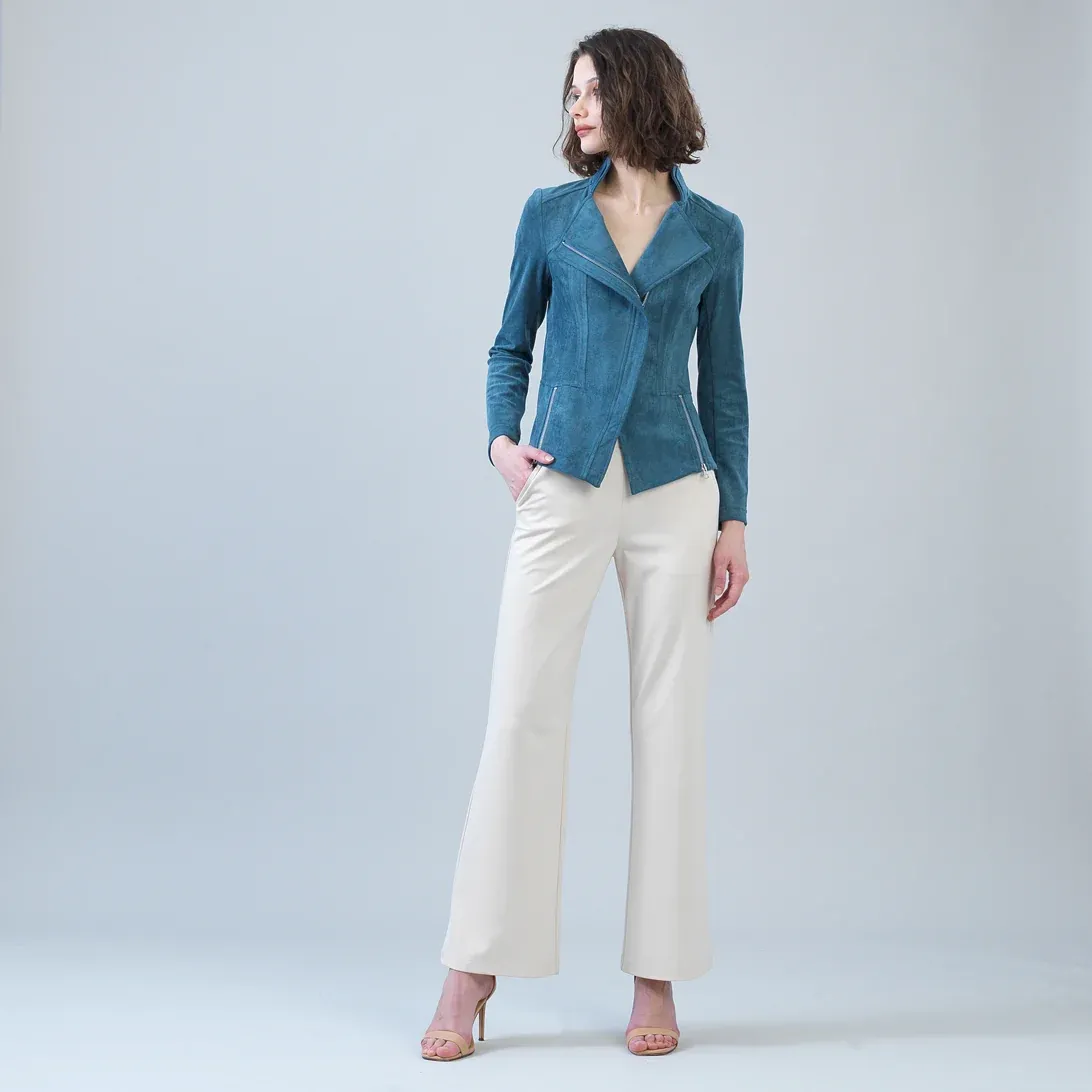 Clara Sun Woo Sueded Moto Jacket
