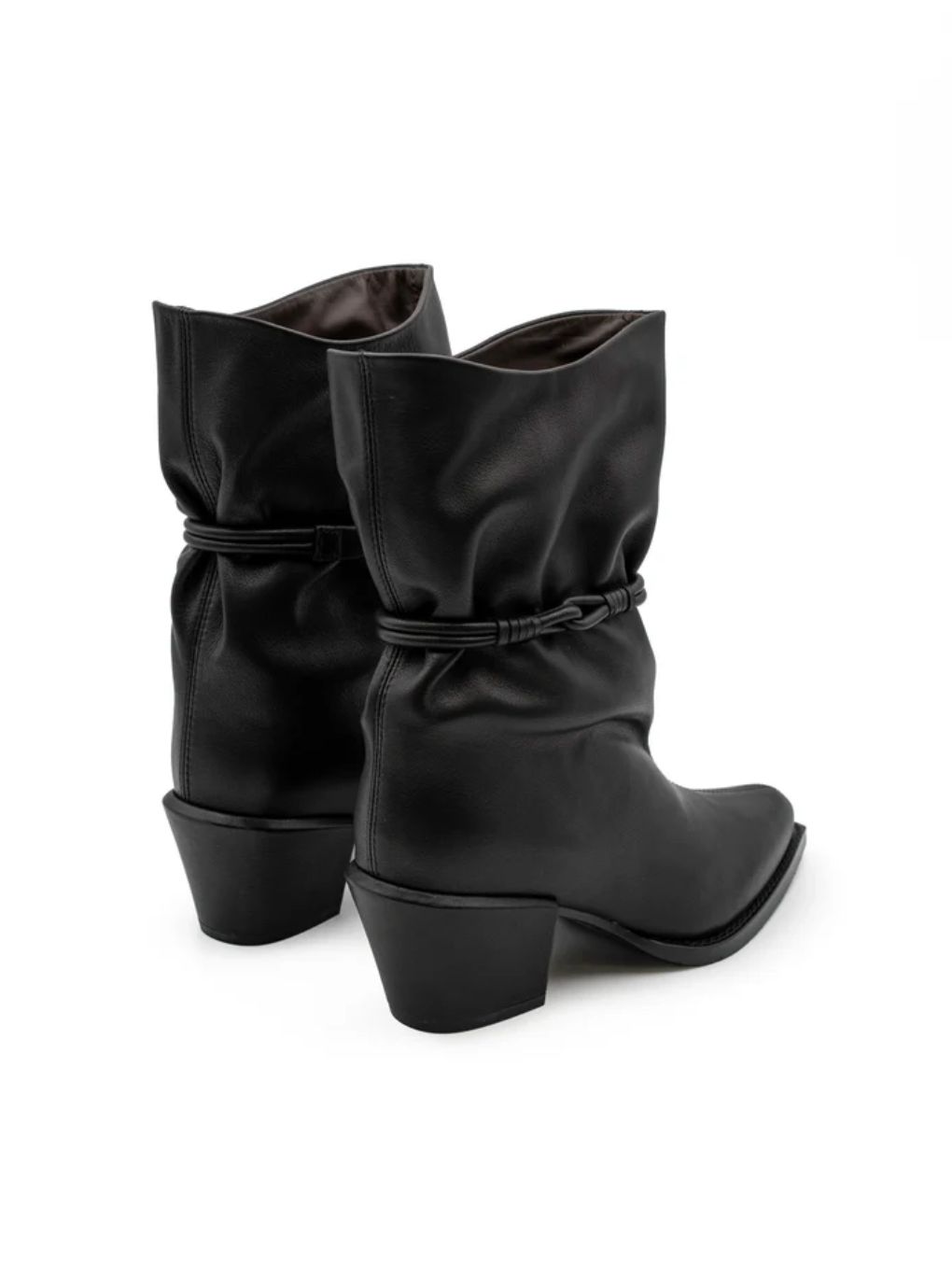 Paloma Samantha Nappa Black Ankle Boot